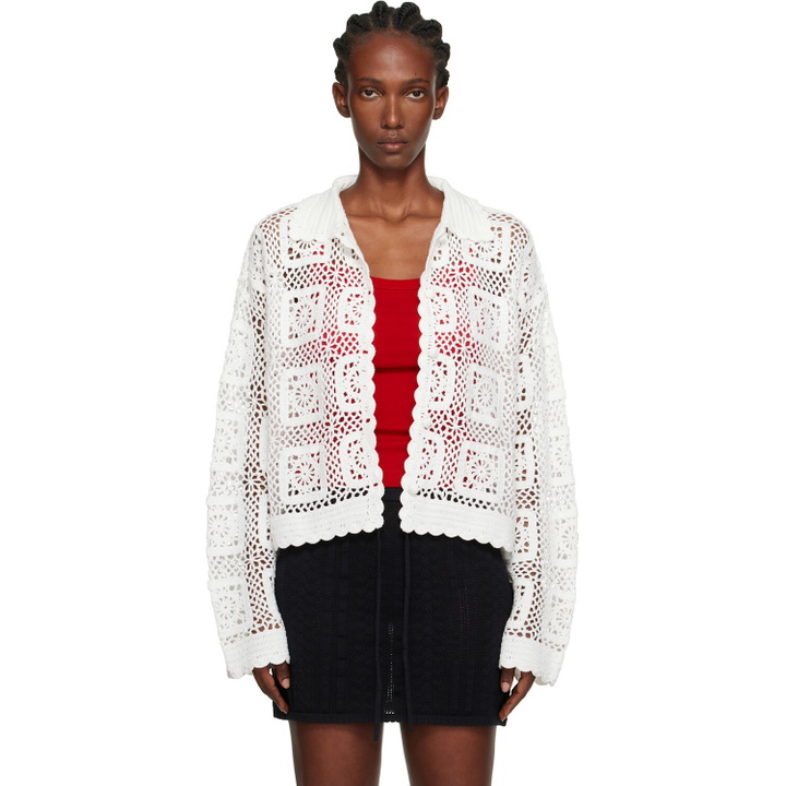Photo: Holzweiler White Rosie Crochet Cardigan