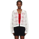 Holzweiler White Rosie Crochet Cardigan
