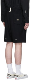 Advisory Board Crystals Black Cotton Shorts