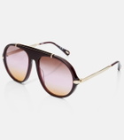Chloé Aly aviator sunglasses