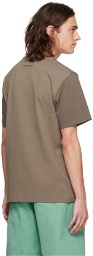 MM6 Maison Margiela Brown Two-Layer T-Shirt