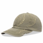 ROA Men's Ryli Embroidered 6 Panel Cap in Sage Green 