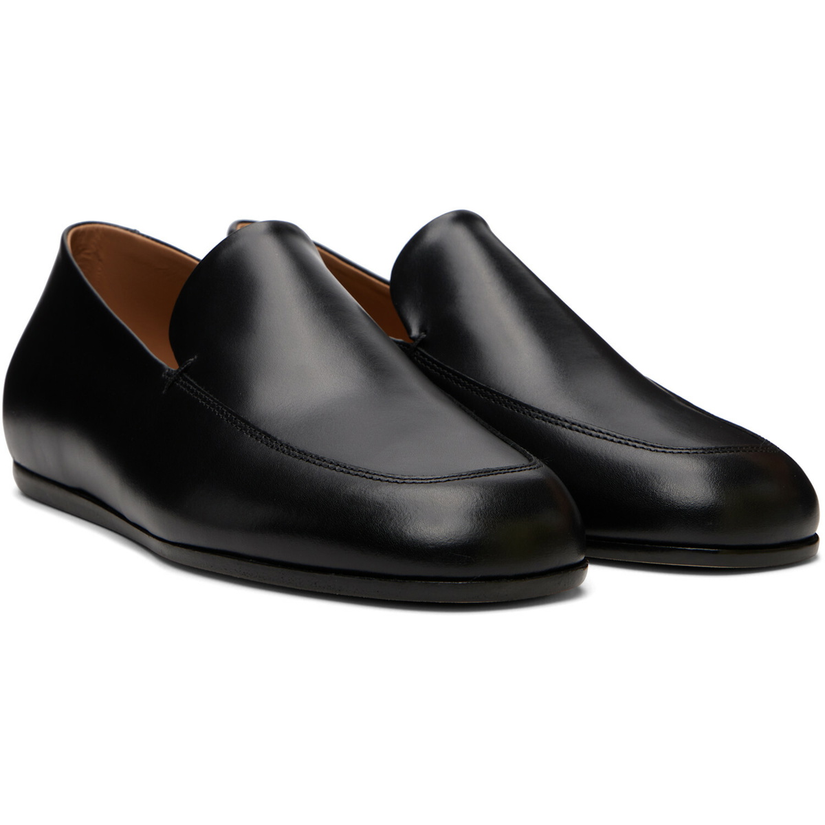 BOSS Black Leather Loafers