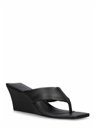ST.AGNI 80mm Leather Thong Wedges