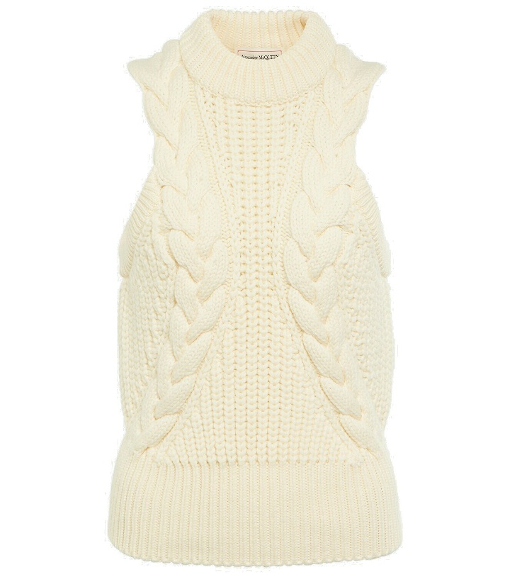 Photo: Alexander McQueen - Cable-knit wool sweater vest