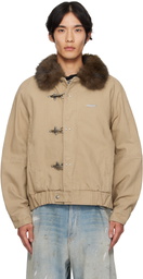 Andersson Bell Beige Ortega Washed Cotton Jacket