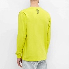 Billionaire Boys Club Men's Long Sleeve Arch Logo T-Shirt in Acid Yellow