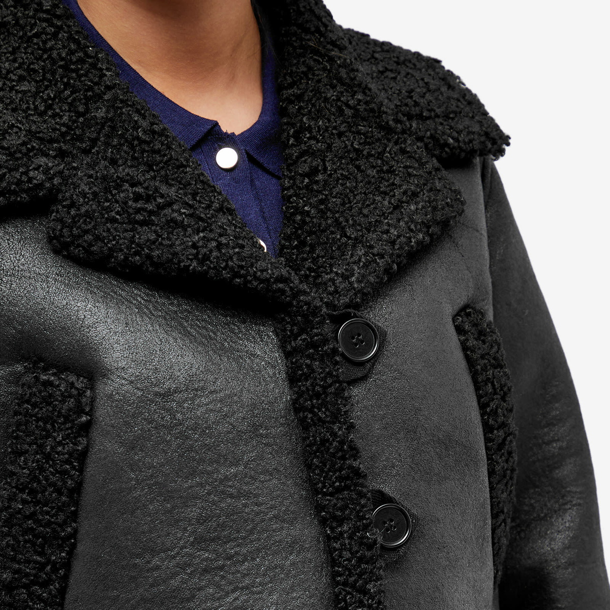 A.P.C. Women's Clara Shearling Jacket in Black