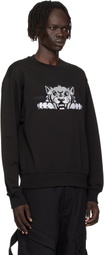 Kenzo Black Kenzo Paris 'KENZO Happy Tiger' Embroidered Sweatshirt