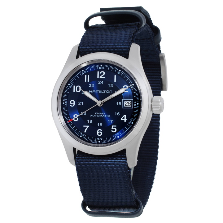 Photo: Hamilton Khaki Field Automatic Blue Dial Mens Watch H70455940