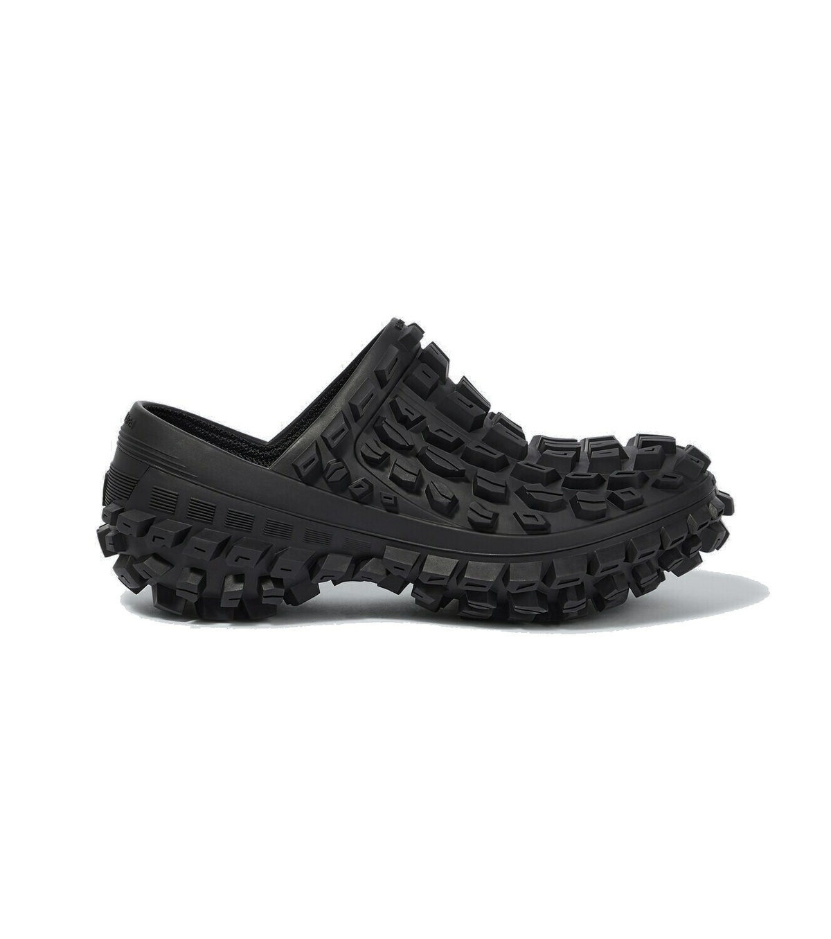 靴 BALENCIAGA DEFENDER CLOG Balenciaga Defender Clog Black Rubber Men's