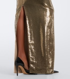 Roland Mouret Embellished sequined gown
