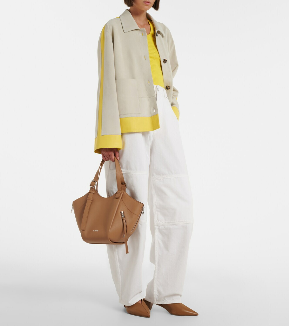 Loewe Hammock Flip Medium leather tote bag