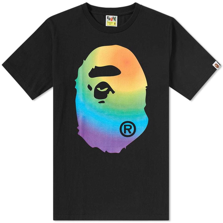 Photo: A Bathing Ape Rainbow Big Head Ape Tee