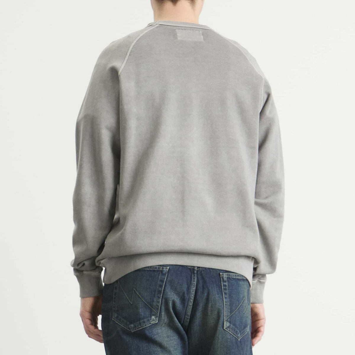 Neighborhood Men's Pigment Dyed Logo Sweatshirt in Gray