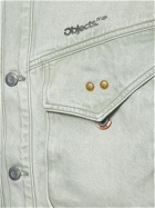 OBJECTS IV LIFE - Patina Logo Print Cotton Denim Jacket
