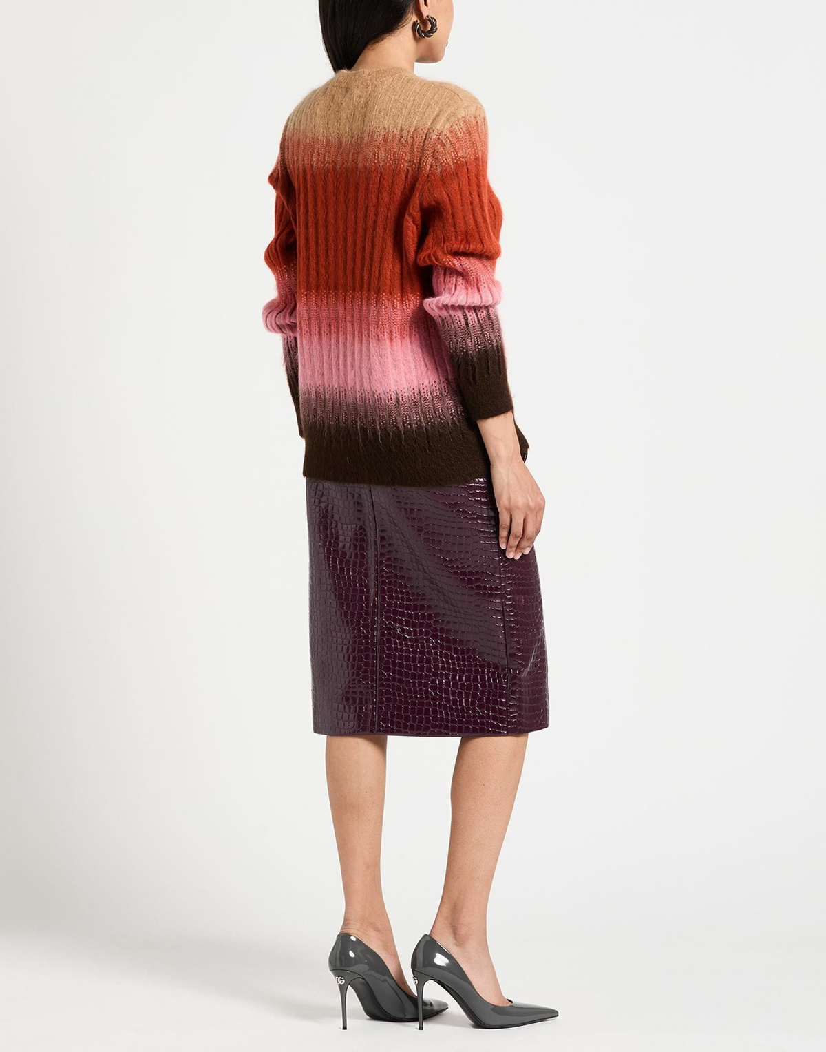 Fendi Womens Sweater Rust