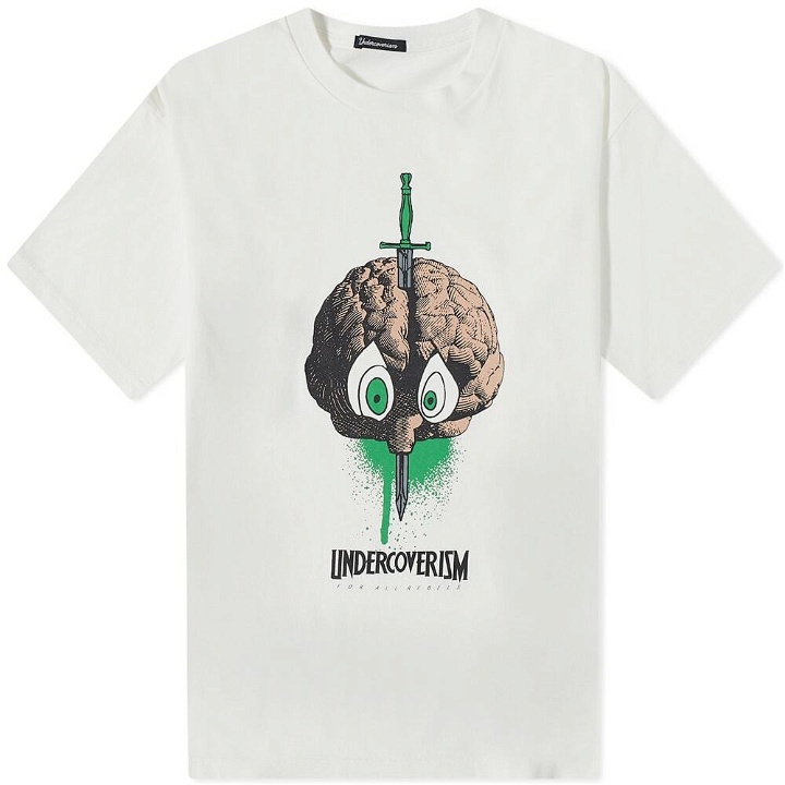 Photo: Undercoverism Men's Brain Logo Print Oversized T-Shirt in Off White