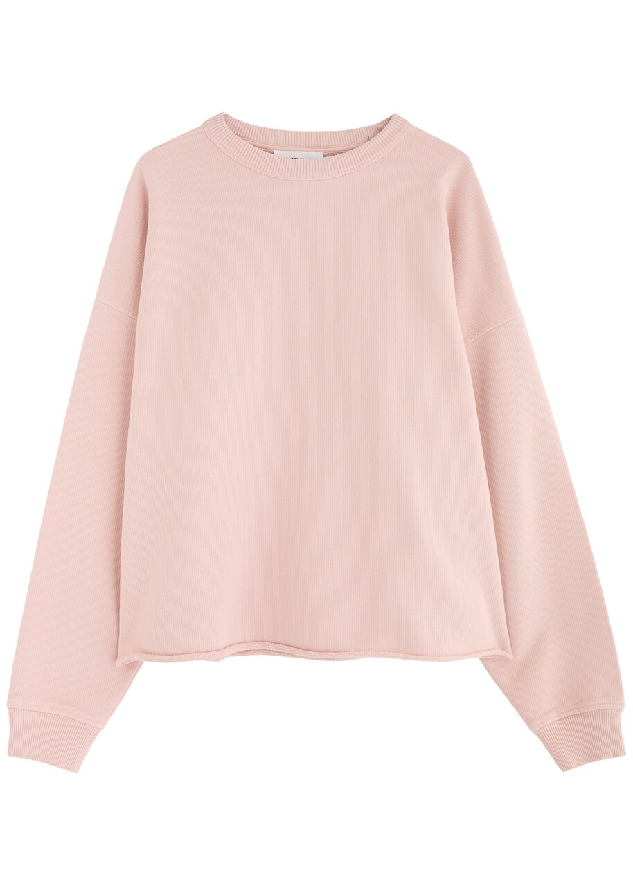 Ymc Pam Ribbed Cotton Sweatshirt Pink