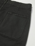 FRAME - Straight-Leg Cotton-Blend Twill Chinos - Brown