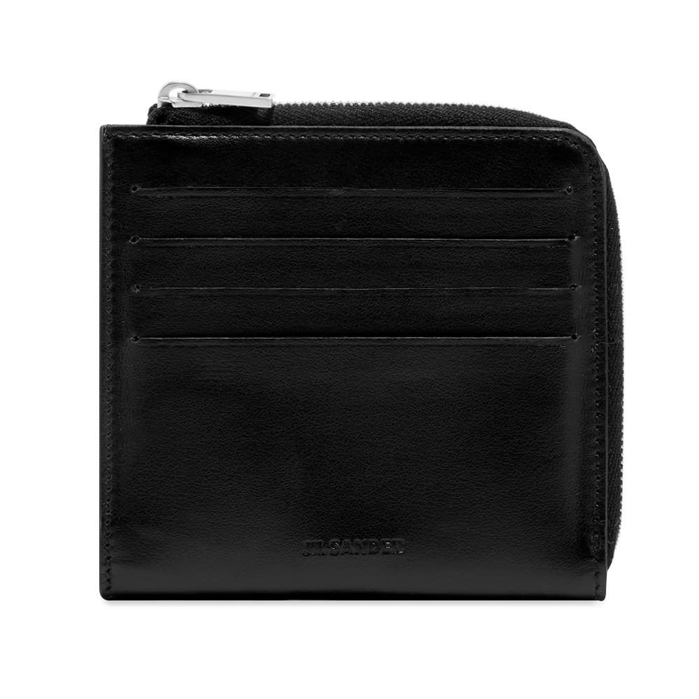 Jil Sander Black Zip Coin Pouch