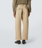 Lemaire Twisted cotton and linen twill pants