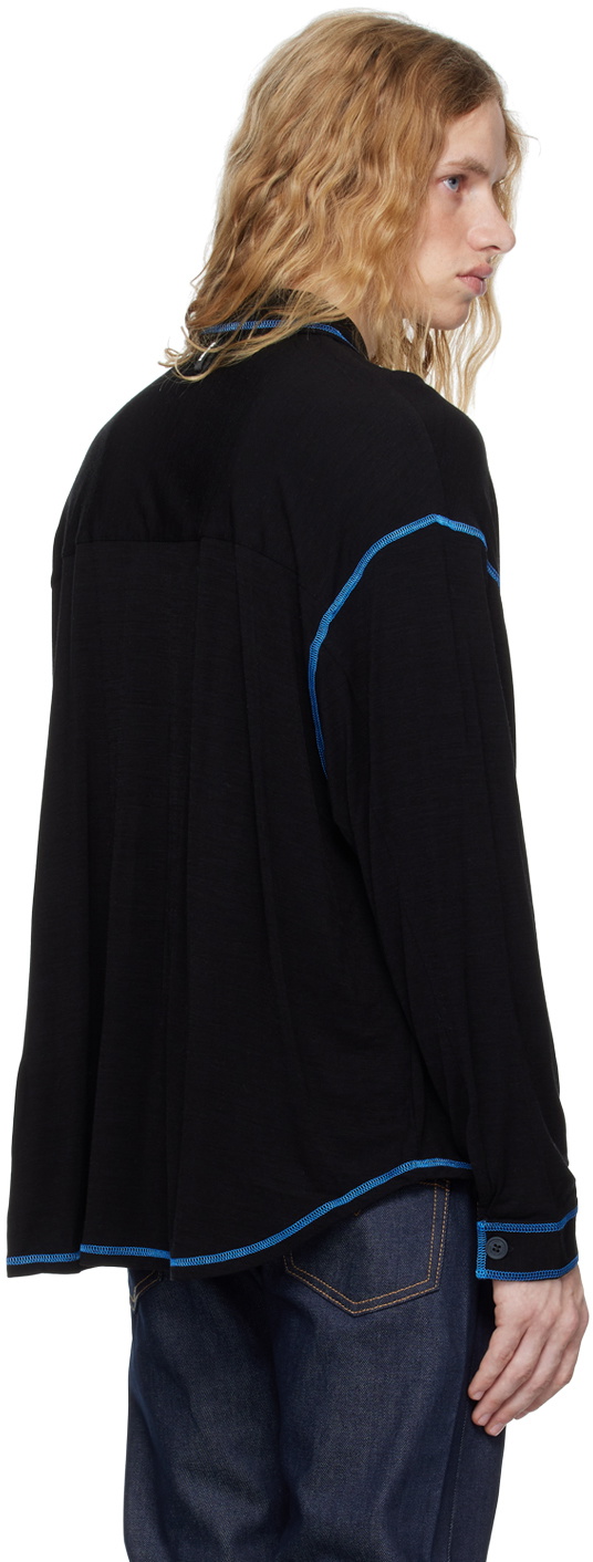 SUNNEI Black Jersey Over Shirt