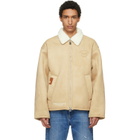 AAPE by A Bathing Ape Beige Main Faux-Suede Jacket