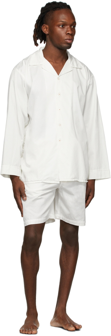 Cleverly Laundry White Long Sleeve Pyjama Shirt