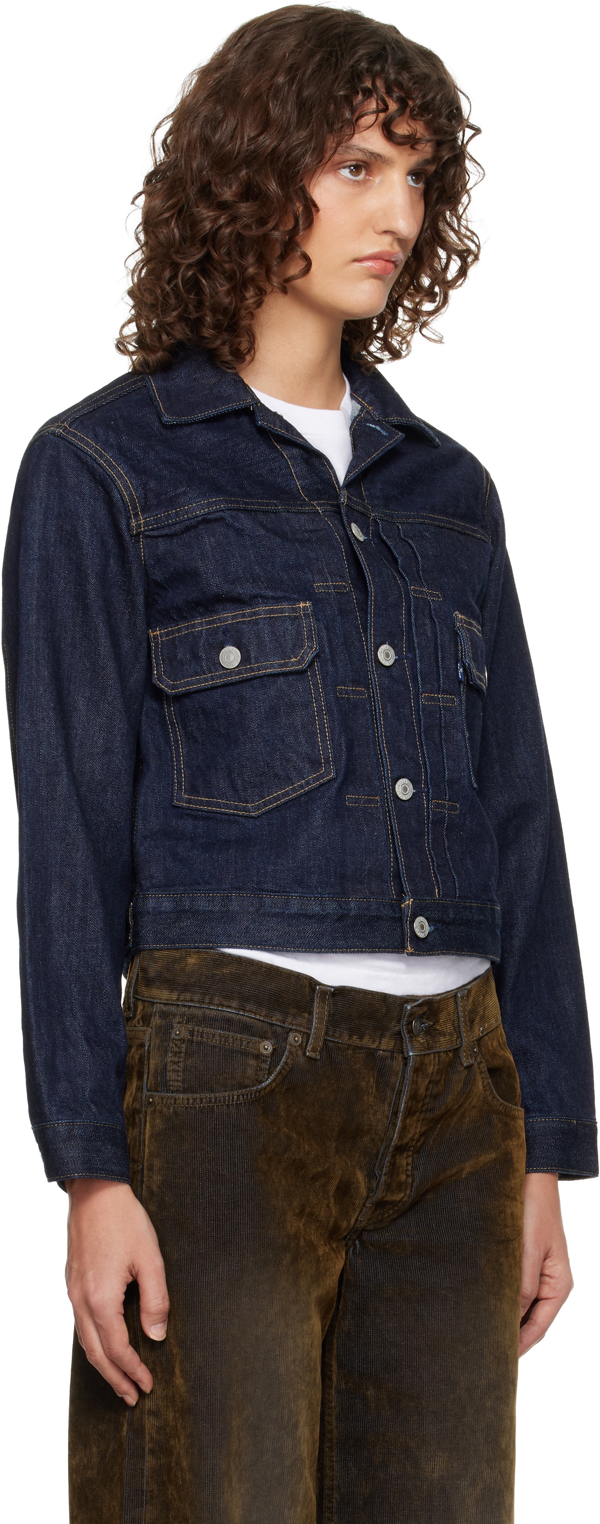 Levi's Navy Blue Tab Type II Trucker Jacket