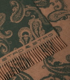 Etro Fringed paisley wool throw