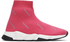 Balenciaga Kids Kids Pink Speed Sneakers