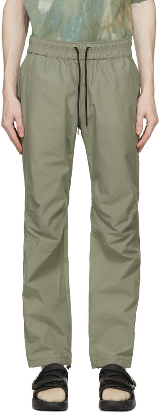 Photo: John Elliott Khaki Taffeta Trousers