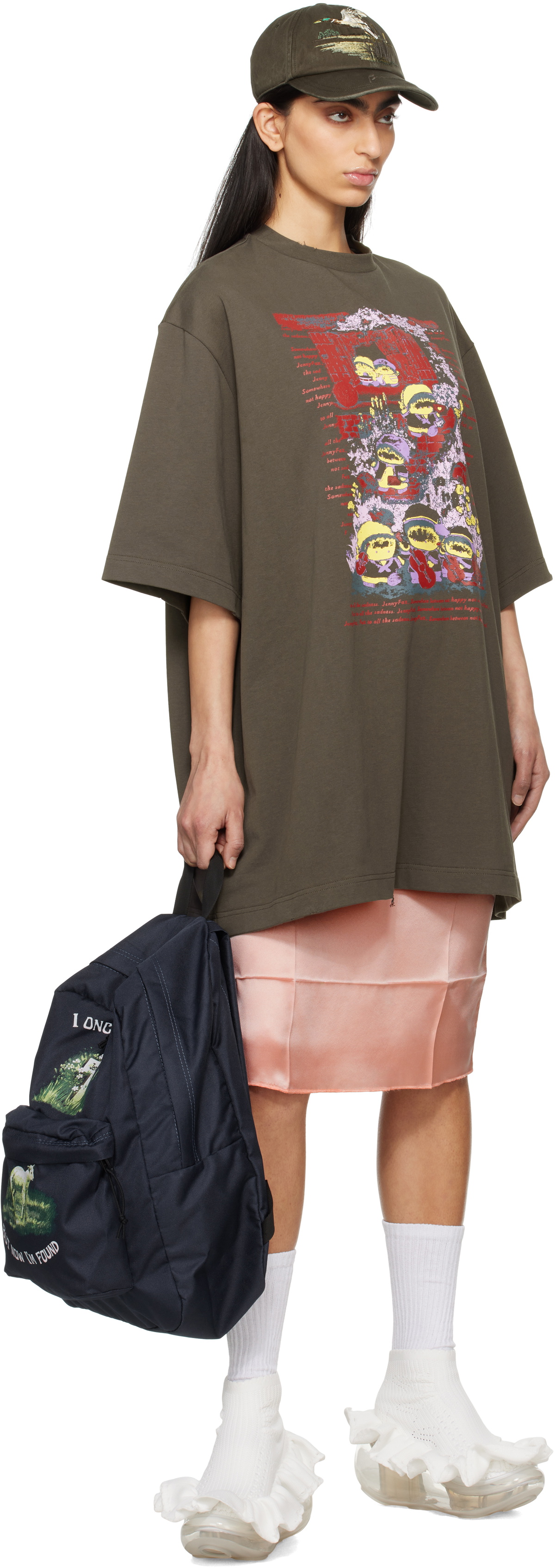 Jenny Fax Navy 'I'm Found' Backpack