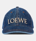 Loewe Paula's Ibiza logo denim baseball cap