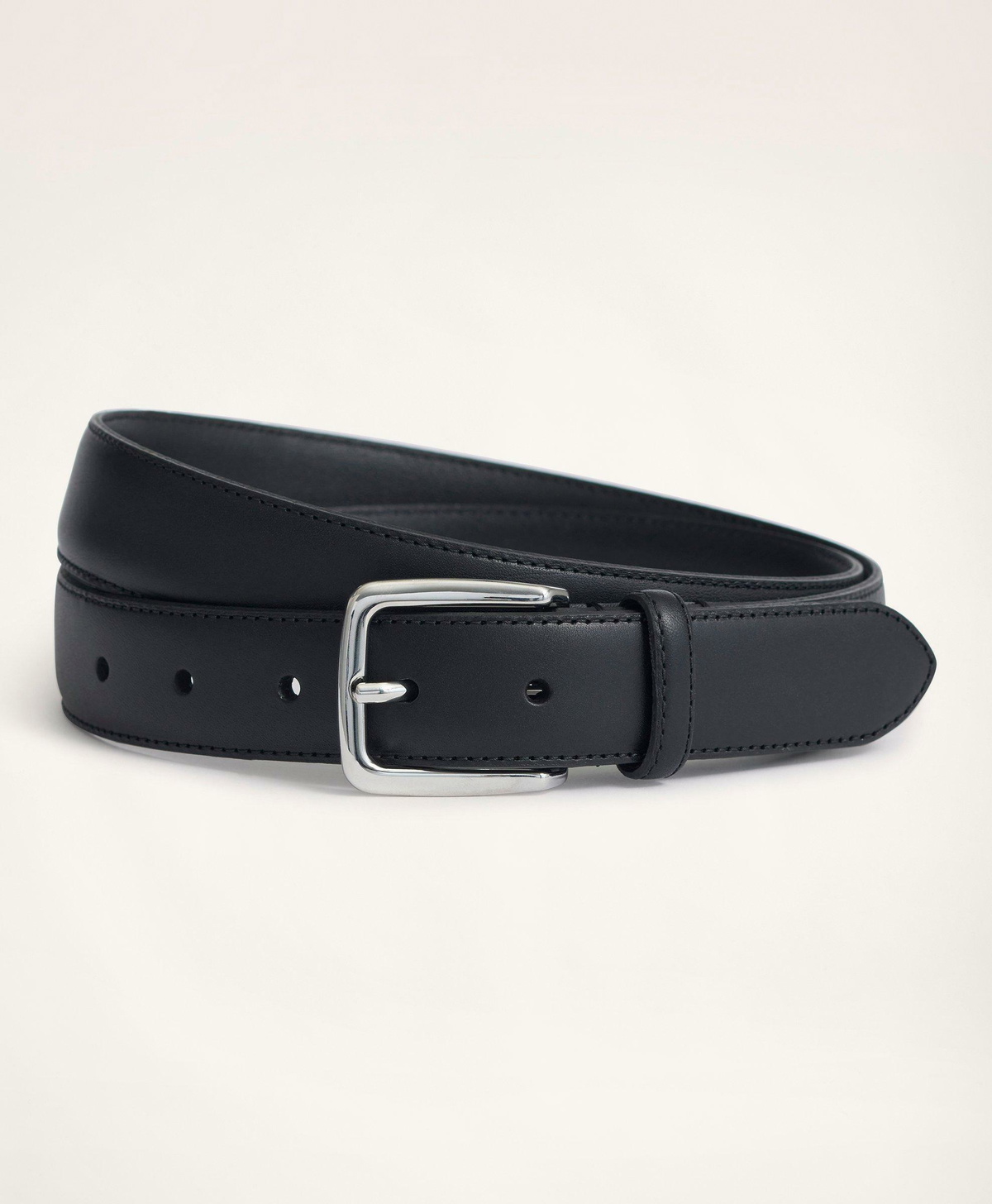 Brooks Brothers Men's Classic Leather Belt | Black