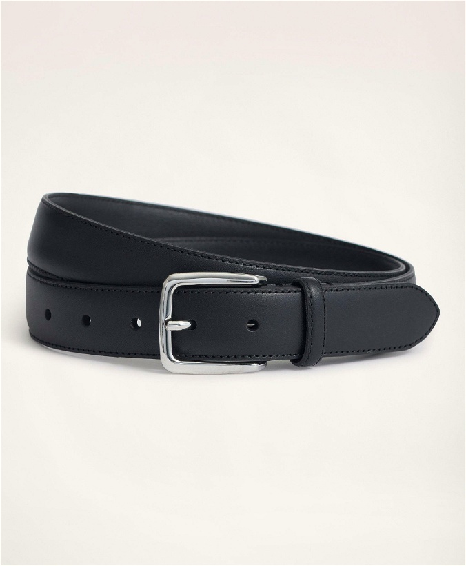 Photo: Brooks Brothers Men's Classic Leather Belt | Black