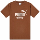 Puma Men's x KIDSUPER Graphic T-Shirt in Chestnut Brown