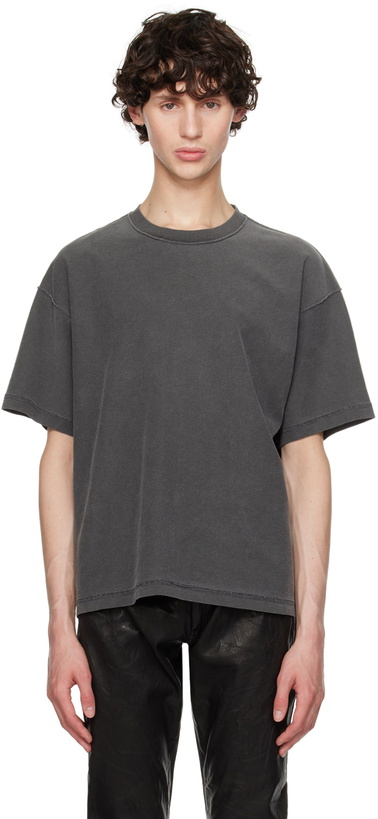 Photo: John Elliott Gray Reversed Cropped T-Shirt