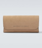 Brunello Cucinelli Logo aviator sunglasses
