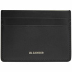 Jil Sander Men's Leather Card Holder in Black