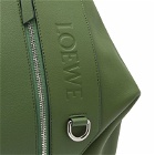 Loewe Men's Convertible Small Backpack in Hunter Green