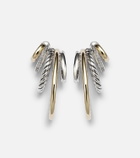 David Yurman DY Mercer® 18kt gold and silver earrings with diamonds