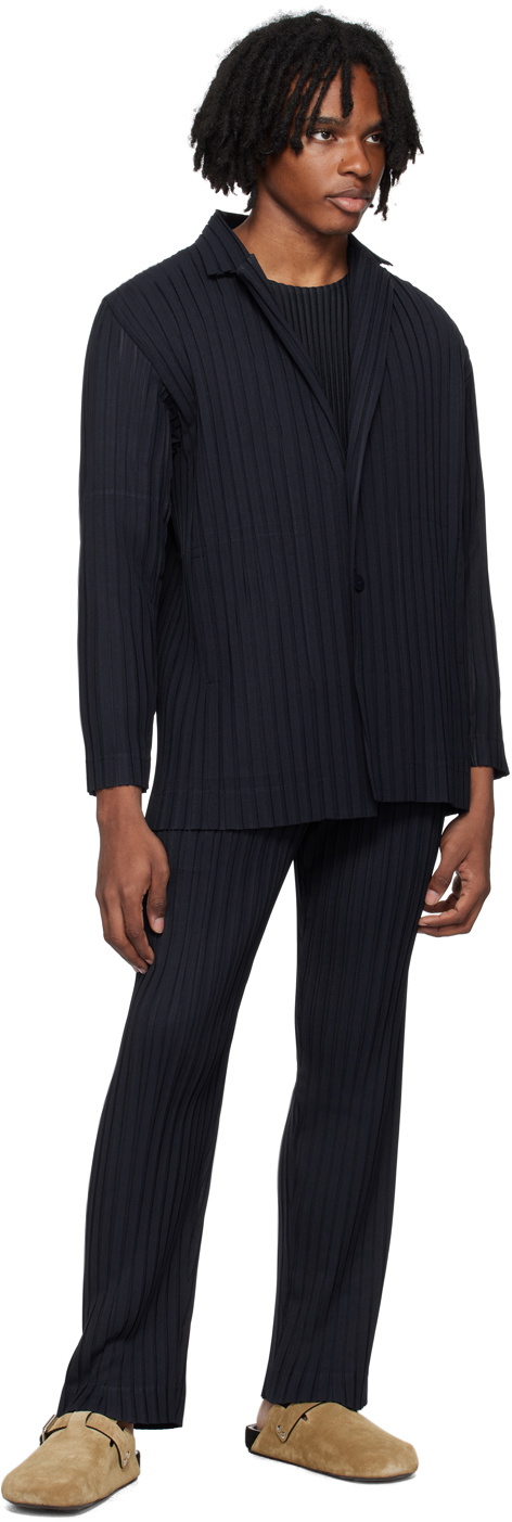 homme plisse issey miyake ネイビー Navy blue Pleated top Homme Plissé Issey Miyake - Vitkac Canada