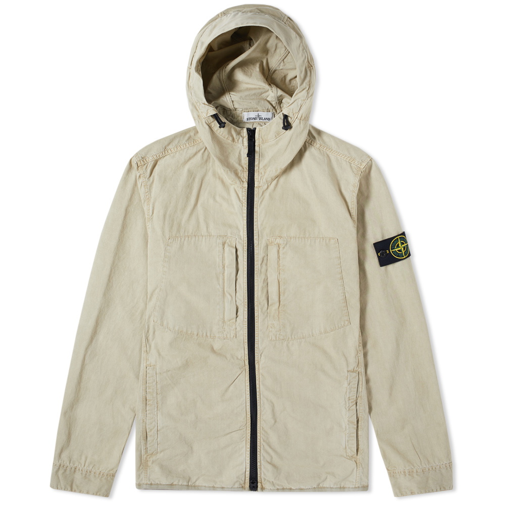 Stone Island Tela Smerigliata Hooded Shirt Jacket Stone Island