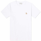 Maison Kitsuné Men's Chillax Fox Patch Regular T-Shirt in White