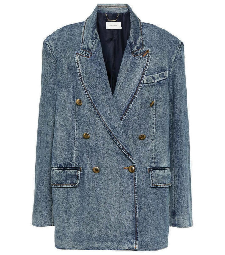 Photo: Zimmermann Luminosity denim blazer