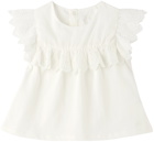 Chloé Baby Off-White Cotton Blouse