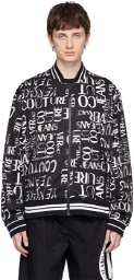 Versace Jeans Couture Black Doodle Bomber Jacket