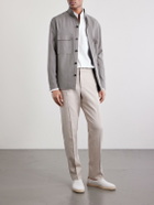 Zegna - Straight-Leg Linen Trousers - Neutrals